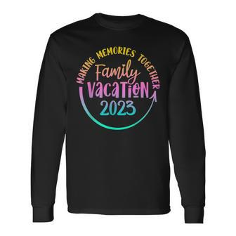 Vintage Trip Summer Vacation Beach 2023 Long Sleeve T-Shirt T-Shirt | Mazezy