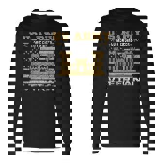 Vintage Us Army Combat Engineer Combat Engineer Veteran Gift Men Women Long Sleeve T-shirt Graphic Print Unisex | Seseable UK