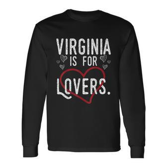 Virginia Lovers Cool Virginia Is For Lovers Men Women Long Sleeve T-Shirt T-shirt Graphic Print - Thegiftio UK