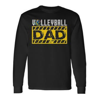 Volleyball Dad For Men Fathers Day Birthday Coach Long Sleeve T-Shirt - Seseable