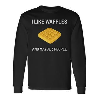 I Like Waffles Belgian Waffles Lover V2 Men Women Long Sleeve T-Shirt T-shirt Graphic Print - Thegiftio UK