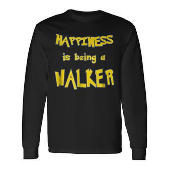 Walker Last Name Names Long Sleeve T-Shirt - Seseable