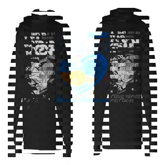 Wear Blue For My Son Apraxia Awareness Support Long Sleeve T-Shirt T-Shirt | Mazezy