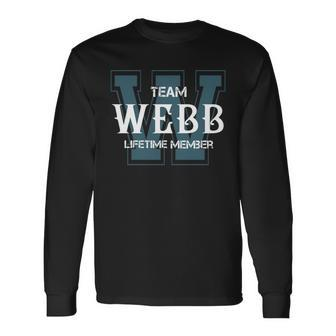 Webb Shirts Team Webb Lifetime Member Name Shirts Men Women Long Sleeve T-Shirt T-shirt Graphic Print - Thegiftio UK