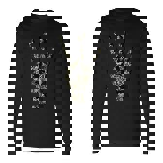Westside Hand Sign West Coast Hand Sign Long Sleeve T-Shirt T-Shirt | Mazezy