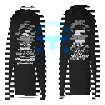 Whale Watching Is Always A Stunning Whale Long Sleeve T-Shirt | Mazezy