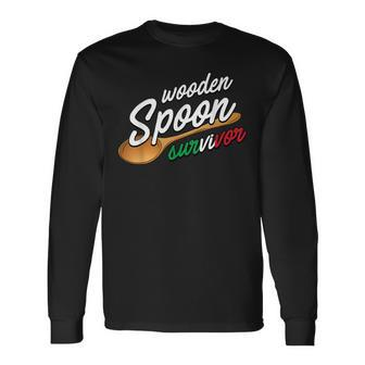 Wooden Spoon Survivor Italian Food Lovers Long Sleeve T-Shirt T-Shirt | Mazezy