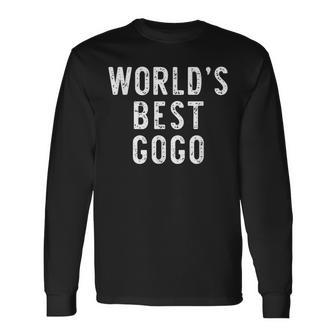 Worlds Best Gogo Long Sleeve T-Shirt | Mazezy
