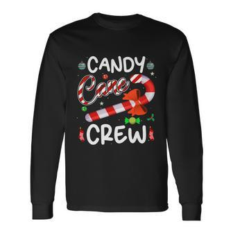 Xmas Candy Canes Crew Christmas Candy Lover Xmas Long Sleeve T-Shirt - Monsterry