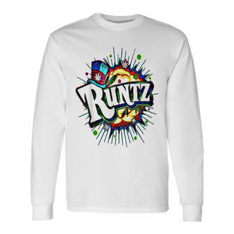 420 Cannabis Culture Runtz Stoner Marijuana Weed Strain Long Sleeve T-Shirt | Mazezy