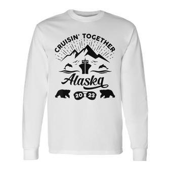 Alaska Cruise 2023 Summer Vacation Travel Matching V2 Long Sleeve T-Shirt T-Shirt | Mazezy
