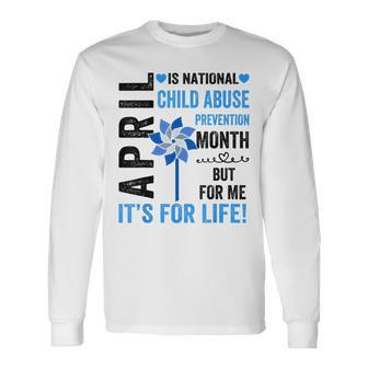 April Is Child Abuse Prevention Month Child Abuse Awareness Long Sleeve T-Shirt T-Shirt | Mazezy