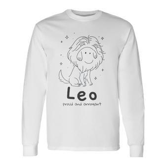 Baby Leo Zodiac Sign Astrology Long Sleeve T-Shirt T-Shirt | Mazezy