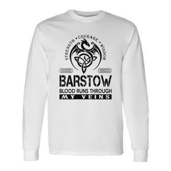 Barstow Blood Runs Through My Veins Long Sleeve T-Shirt | Seseable UK