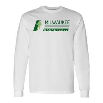 Bucks Fan Milwaukee Basketball Long Sleeve T-Shirt T-Shirt | Mazezy