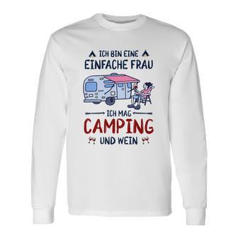 Camping Ich Bin Einfache Frau Long Sleeve T-Shirt - Seseable