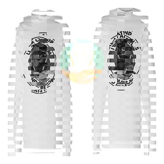 I Like Cats And Drums And Maybe 3 People Black Cats Lovers Long Sleeve T-Shirt | Seseable CA
