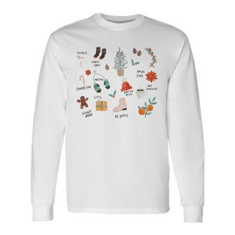Christmas Little Things Christmas Favorites Long Sleeve T-Shirt - Seseable