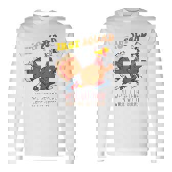 Cool Thanksgiving Running Marathon Turkey Trot Squad Costume Men Women Long Sleeve T-Shirt T-shirt Graphic Print - Thegiftio