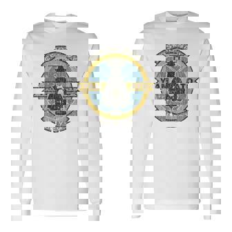 Cosmo Navy Yamato Bby 01 Patch Long Sleeve T-Shirt | Mazezy