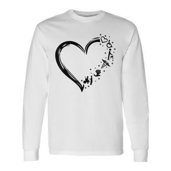 Disability Support Heart Helping Hands Disability Pride Long Sleeve T-Shirt - Seseable