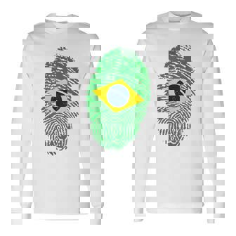 Dna Brazil Its In My Dna Brazilian Flag Football Fans Flag Men Women Long Sleeve T-Shirt T-shirt Graphic Print - Thegiftio