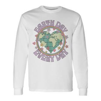 Earth Day Every Day Climate Change Environmental Awareness Long Sleeve T-Shirt T-Shirt | Mazezy