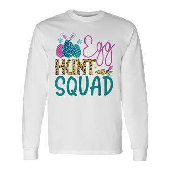 Easter Egg Hunt Squad Matching Mom Dad Long Sleeve T-Shirt T-Shirt | Mazezy