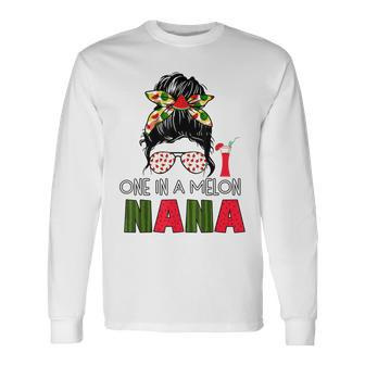 Family One In A Melone Nana Geburtstagsparty Passende Familie Langarmshirts - Seseable