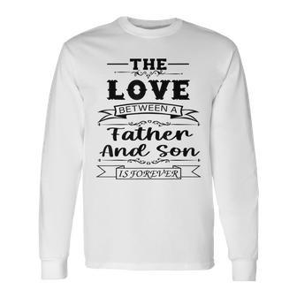 Fathers Day 2023 Father Son Happy Fathers Day Long Sleeve T-Shirt - Thegiftio UK