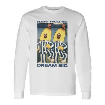 Flight Facilities Banana Dream Big Long Sleeve T-Shirt T-Shirt | Mazezy
