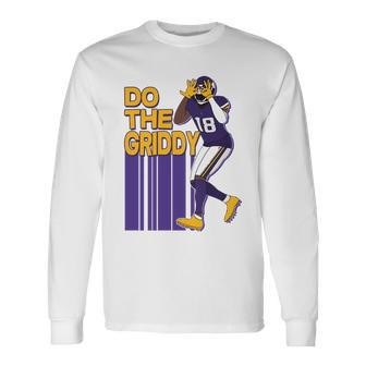 Football Do The Griddy Touchdown Dance V3 Long Sleeve T-Shirt - Monsterry AU