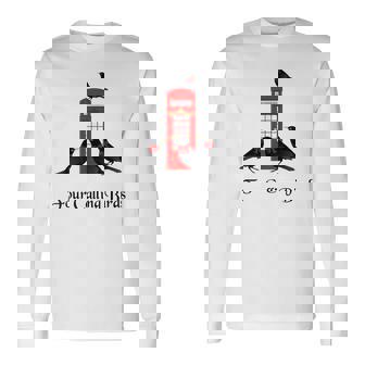 Four Calling Birds Twelve Days Of Christmas Men Women Long Sleeve T-Shirt T-shirt Graphic Print - Thegiftio UK