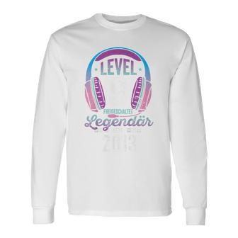 Gamer Girl Level 9 Langarmshirts, Geschenkidee zum 9. Geburtstag 2013 - Seseable