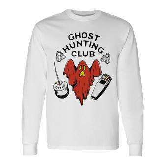 Ghost Hunting Club Baseball Long Sleeve T-Shirt T-Shirt | Mazezy