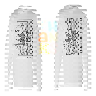 Happy Hallothanksmas Infant Teacher Life Thanksgiving V2 Long Sleeve T-Shirt - Thegiftio