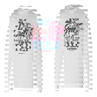 My Heart Is On That Field Baseball To Softball Mom Long Sleeve T-Shirt T-Shirt | Mazezy