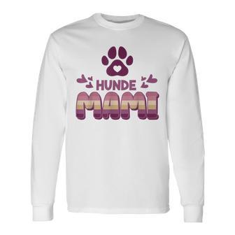 Hundemama Hunde Mami Vierbeiner Mama Wh Langarmshirts - Seseable