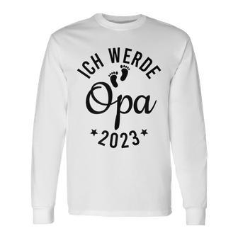 Ich werde Opa 2023 Herren Langarmshirts, Humorvoll für werdende Großväter - Seseable