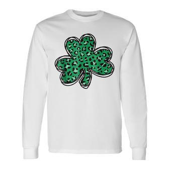 Irish Lucky Shamrock Green Clover St Patricks Day Patricks Long Sleeve T-Shirt - Seseable