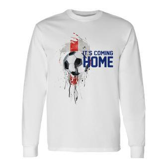 Its Coming Home England Soccer Fan Football 2022 Jersey Men Women Long Sleeve T-Shirt T-shirt Graphic Print - Thegiftio UK