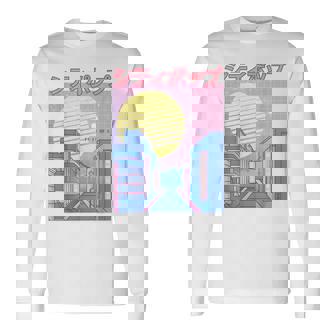 Japan City Pop Kawaii 80S Japanese Anime Music Aesthetic Long Sleeve T-Shirt | Mazezy