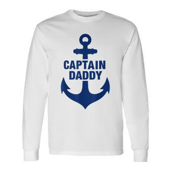 Kapitän Papa Langarmshirts, Lustiges Vater Weihnachtsgeburtstagsgeschenk - Seseable