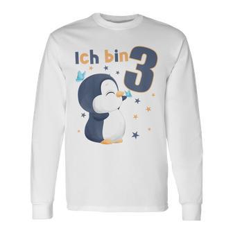 Kinder 3 Jahre Alt Ich Bin 3 Pinguine Pinguin 3 Geburtstag Langarmshirts - Seseable