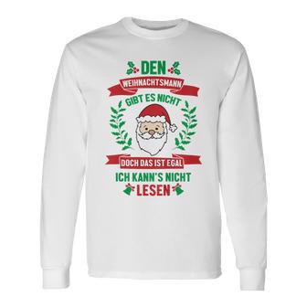 Kinder Den Weihnachtsmann Gibt Es Nicht Lustiger Spruch Langarmshirts - Seseable