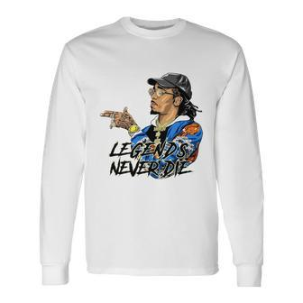 Legend Never Dies Rip Takeoff Rapper Rest In Peace V2 Long Sleeve T-Shirt - Monsterry