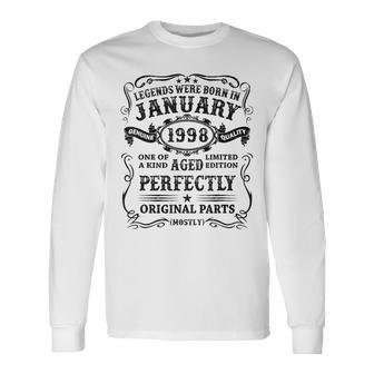 Legenden Wurden Im Januar 1998 Geschenk 25 Geburtstag Mann V3 Langarmshirts - Seseable