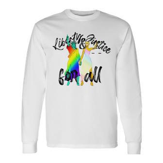 Liberty And Justice For All Long Sleeve T-Shirt T-Shirt | Mazezy