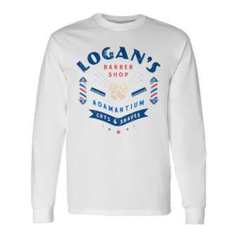 Logan’S Barber Shop The Wolverine Long Sleeve T-Shirt T-Shirt | Mazezy