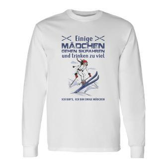 Lustiges Skifahren Langarmshirts für Mädchen, Party & Pistenspaß Motiv - Seseable